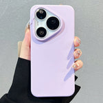 For Huawei Pura 90 Pro Case Skin-Friendly Liquid Silicone + PC Phone Cover - Light Purple