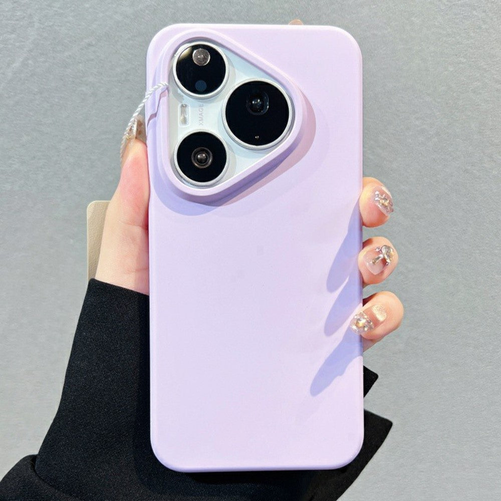 For Huawei Pura 90 Pro Case Skin-Friendly Liquid Silicone + PC Phone Cover - Light Purple