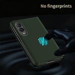 Til Samsung Galaxy Z Fold8 cover Aramidfibertekstur Læder + PC Støtteben Telefoncover