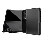 Til Samsung Galaxy Z Fold8 cover Aramidfibertekstur Læder + PC Støtteben Telefoncover