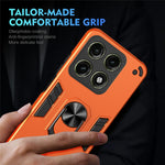 Til Motorola Edge 70 Pro 5G cover PC + TPU Drop Defend telefoncover med ringholder