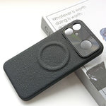 For Xiaomi Redmi K90 Max 5G Magnetic Case Litchi Texture PU Leather Coated PC + TPU Protective Phone Cover
