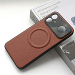 For Xiaomi Redmi K90 Max 5G Magnetic Case Litchi Texture PU Leather Coated PC + TPU Protective Phone Cover