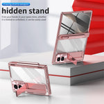 For Samsung Galaxy Z Fold8 Case Hinge Kickstand Clear PC Phone Cover with Stylus / Tempered Glass Film