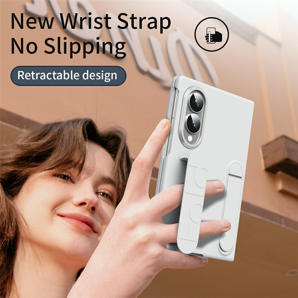 For Samsung Galaxy Z Fold8 Phone Case Kickstand Wristband PC Silicone Mobile Cover