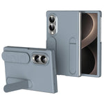 For Samsung Galaxy Z Fold8 Phone Case Kickstand Wristband PC Silicone Mobile Cover