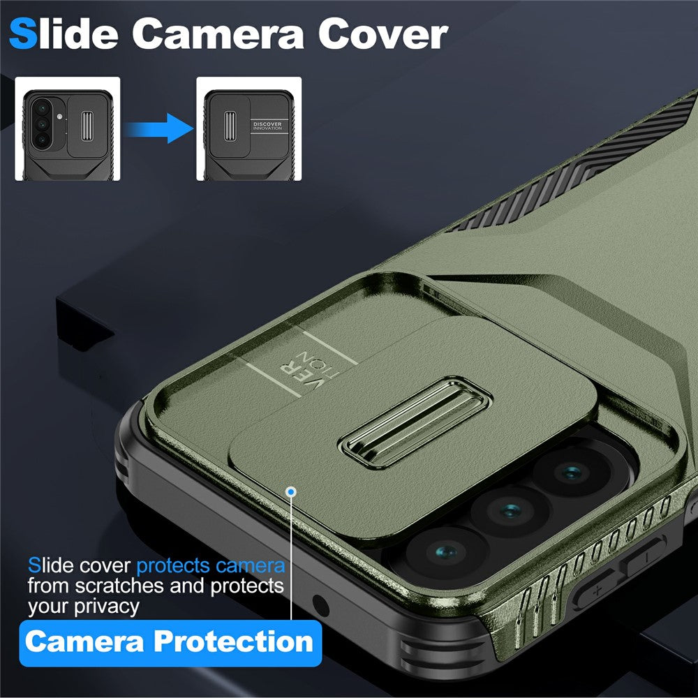For Samsung Galaxy A27 5G Case Camshield TPU + PC Phone Cover Non-Slip Side Edge