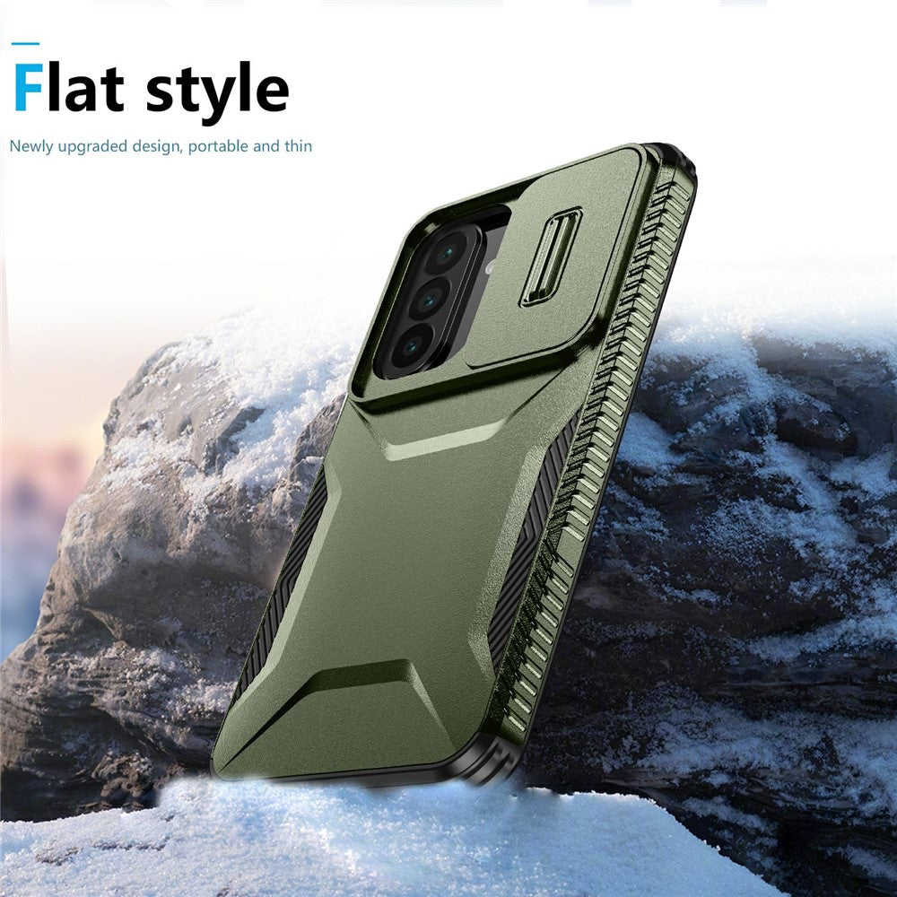 For Samsung Galaxy A27 5G Case Camshield TPU + PC Phone Cover Non-Slip Side Edge