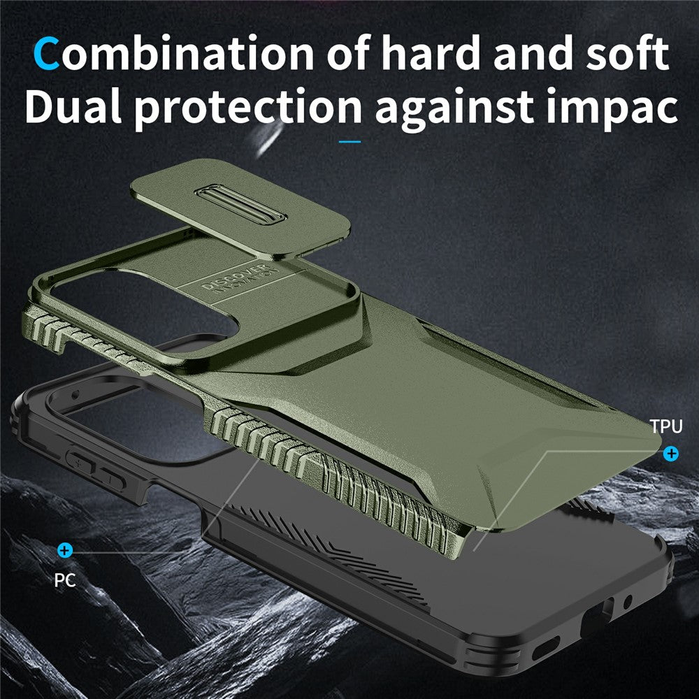 For Samsung Galaxy A27 5G Case Camshield TPU + PC Phone Cover Non-Slip Side Edge