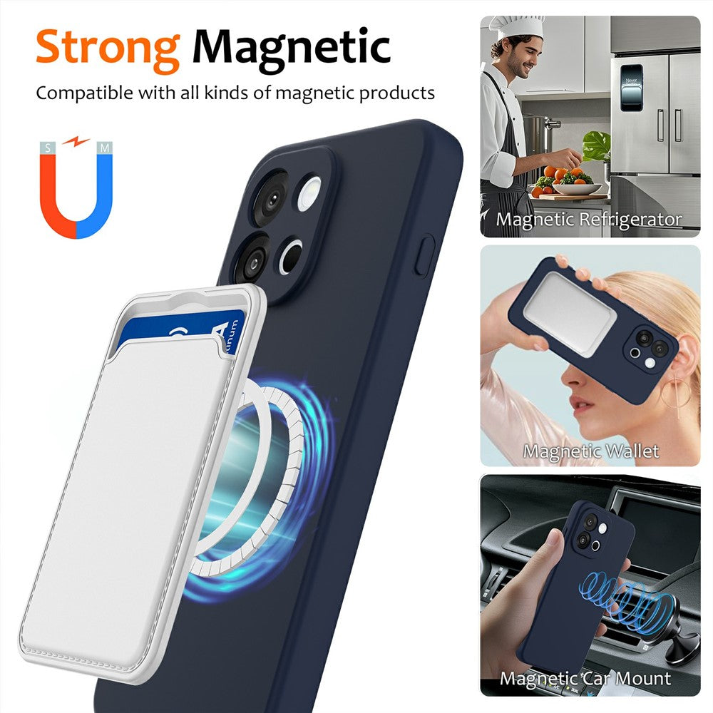 Til OnePlus Nord 6 5G / Turbo 6 5G Magnetisk Etui Anti-Fald Flydende Silikone Telefoncover med Snor