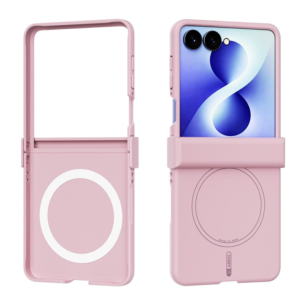 ABEEL Til Samsung Galaxy Z Flip8 Magnetisk Etui Hængselbeskyttelse Hudvenlig Flydende Silikone Stødsikker Telefoncover