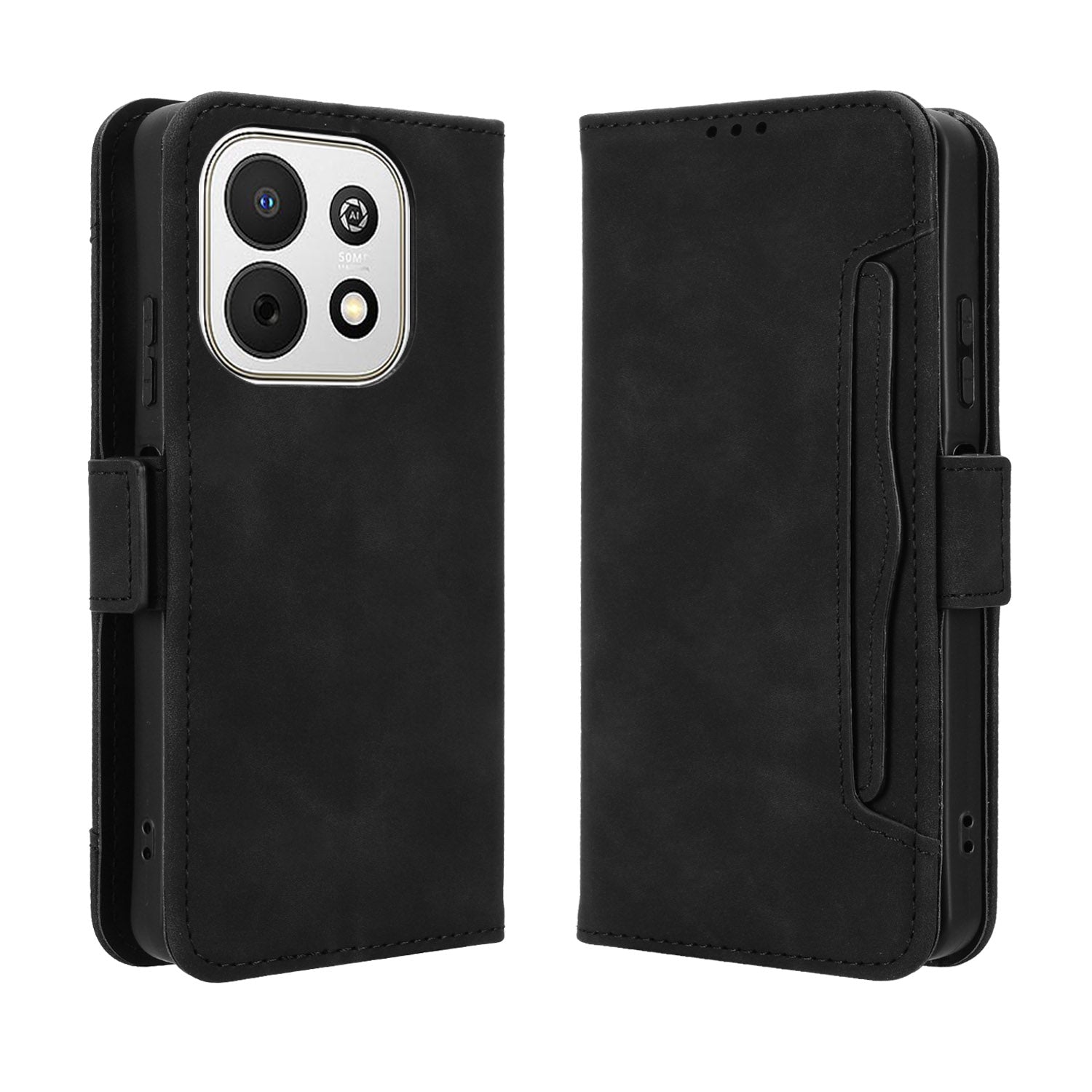 Huawei Enjoy 90 / Huawei Enjoy 90 Plus / Huawei nova Y74 4G Läderfodral mobilplånboksfodral med flera kortfack