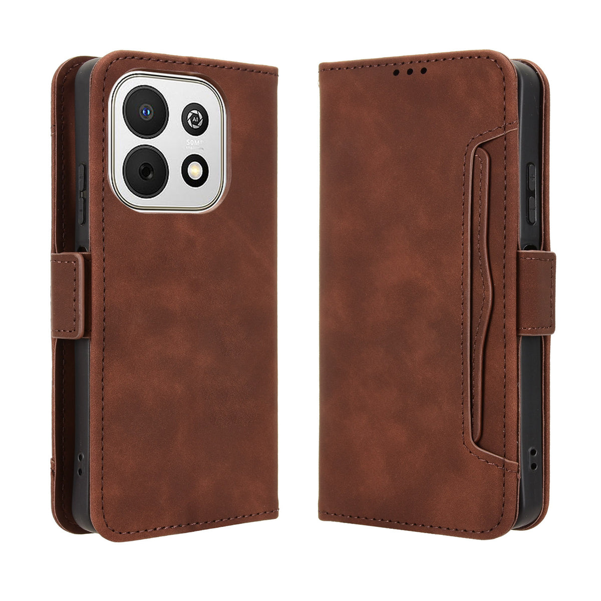 For Huawei Enjoy 90 / Huawei Enjoy 90 Plus / Huawei nova Y74 4G Leather Case Phone Wallet Cover with Multiple Card Slots