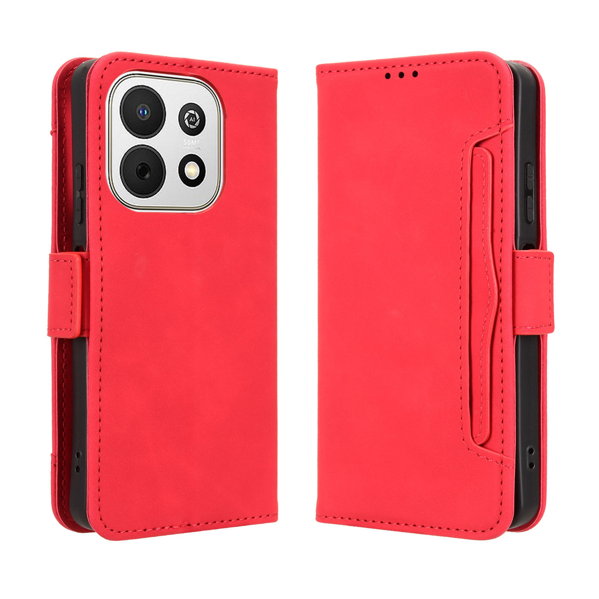 For Huawei Enjoy 90 / Huawei Enjoy 90 Plus / Huawei nova Y74 4G Leather Case Phone Wallet Cover with Multiple Card Slots
