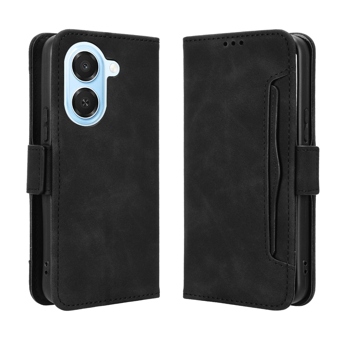 For Honor Play 80 Plus 5G / Honor X7e 4G Leather Case Phone Wallet Cover with Multiple Card Slots