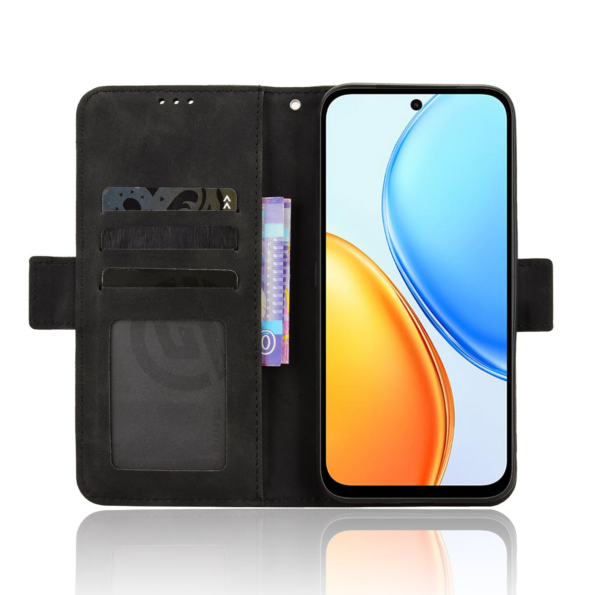 For Honor Play 80 Plus 5G / Honor X7e 4G Leather Case Phone Wallet Cover with Multiple Card Slots