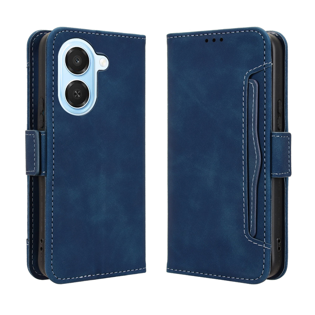 For Honor Play 80 Plus 5G / Honor X7e 4G Leather Case Phone Wallet Cover with Multiple Card Slots