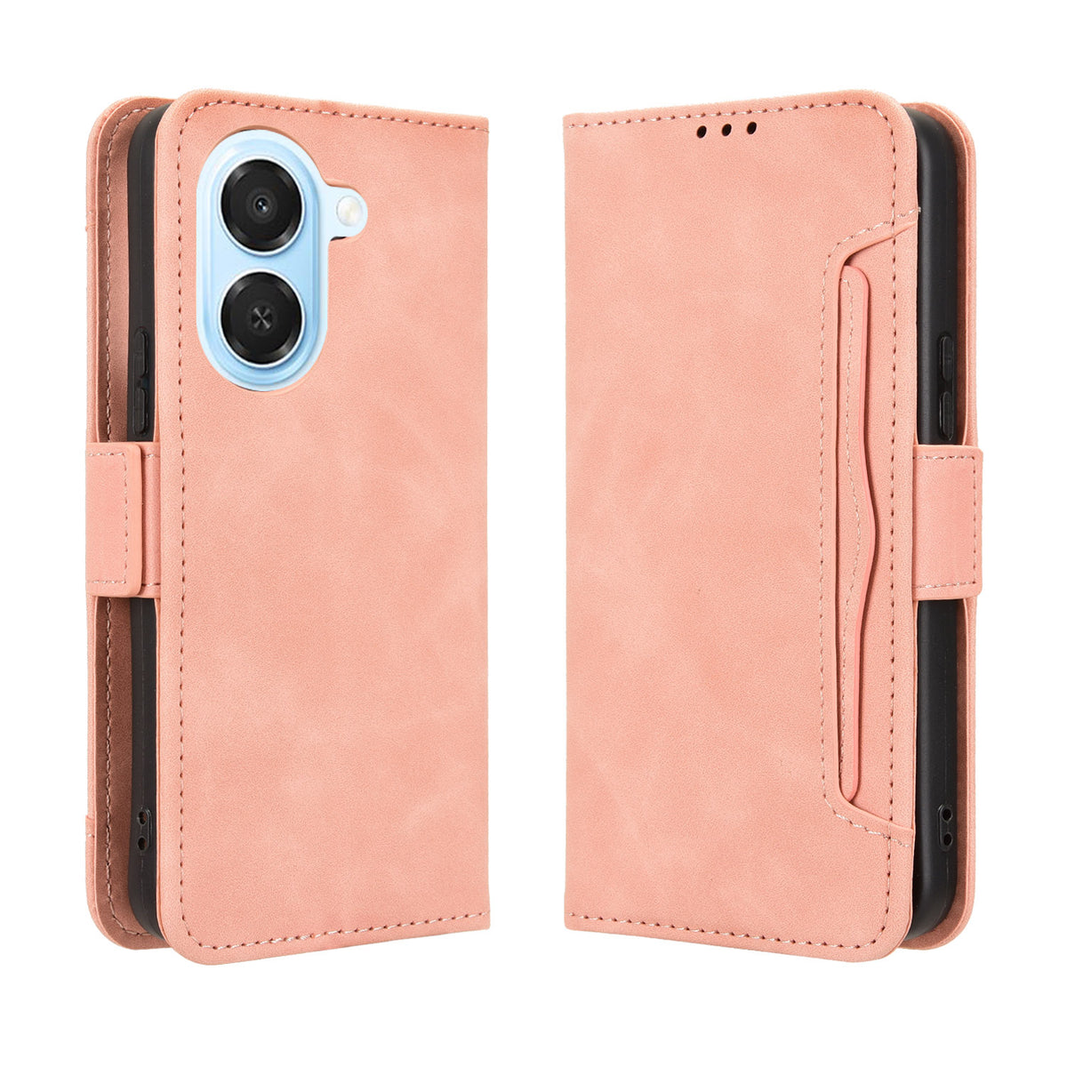 For Honor Play 80 Plus 5G / Honor X7e 4G Leather Case Phone Wallet Cover with Multiple Card Slots