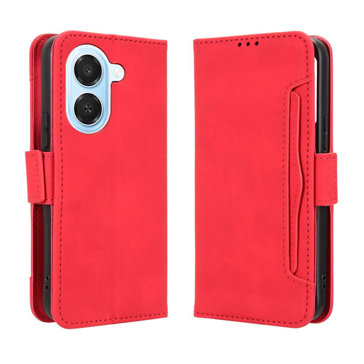For Honor Play 80 Plus 5G / Honor X7e 4G Leather Case Phone Wallet Cover with Multiple Card Slots