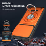 For Xiaomi Redmi Note 14 5G Case with Slide Camera Cover Ring Kickstand PC + TPU Phone Shell