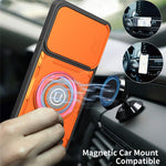 For Xiaomi Redmi Note 14 5G Case with Slide Camera Cover Ring Kickstand PC + TPU Phone Shell