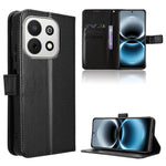 For Huawei Enjoy 90 Plus / Huawei Enjoy 90 / Huawei nova Y74 4G Leather Wallet Case with Strap Diamond Texture Phone Cover