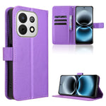 For Huawei Enjoy 90 Plus / Huawei Enjoy 90 / Huawei nova Y74 4G Leather Wallet Case with Strap Diamond Texture Phone Cover