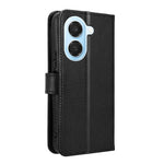 For Honor Play 80 Plus 5G / Honor X7e 4G Leather Wallet Case with Strap Diamond Texture Phone Cover