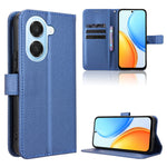 Til Honor Play 80 Plus 5G / Honor X7e 4G Læderpung Etui med Rem Diamantmønster Telefoncover
