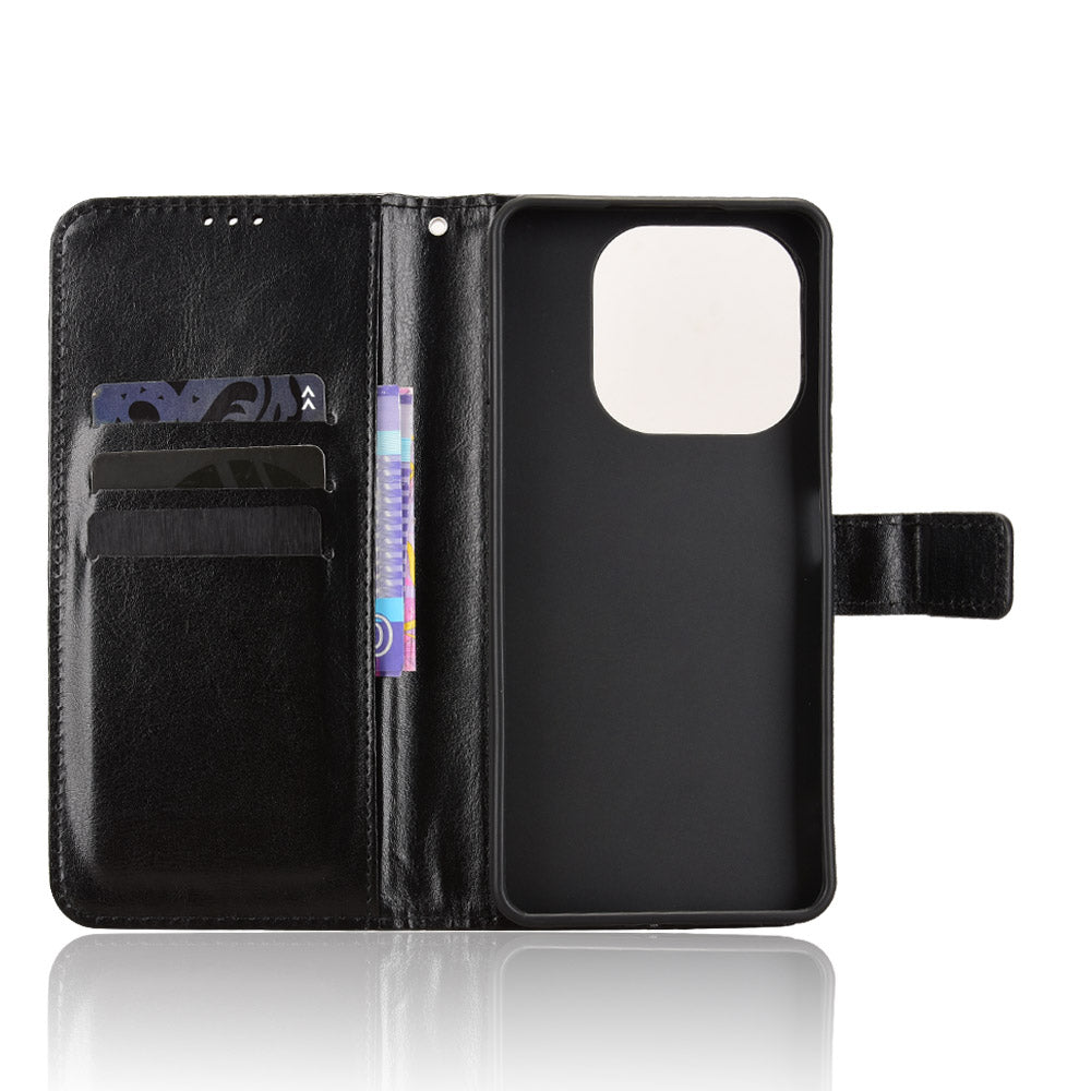 For Huawei Enjoy 90 / Huawei Enjoy 90 Plus / Huawei nova Y74 4G PU Leather Case with Strap Crazy Horse Texture Phone Wallet Cover