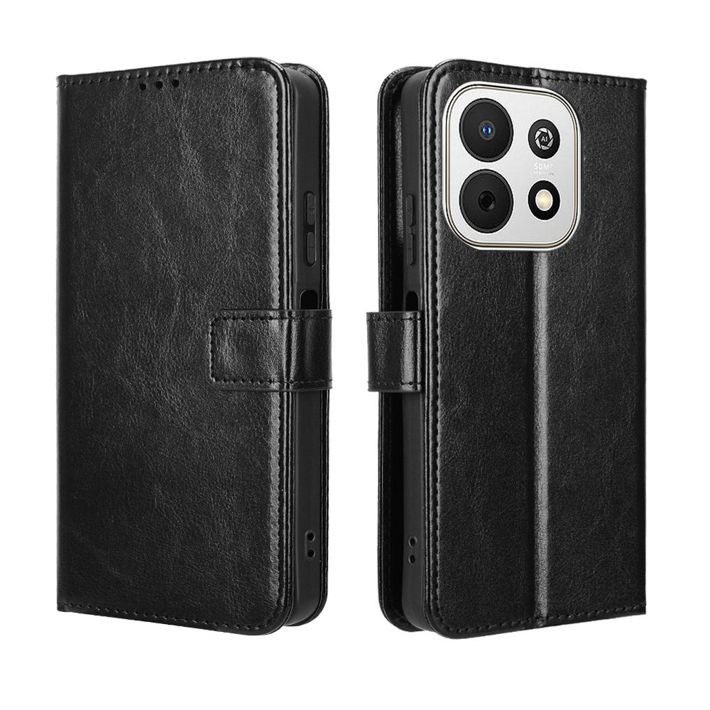 For Huawei Enjoy 90 / Huawei Enjoy 90 Plus / Huawei nova Y74 4G PU Leather Case with Strap Crazy Horse Texture Phone Wallet Cover