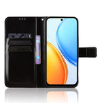 For Honor Play 80 Plus 5G / Honor X7e 4G PU Leather Case with Strap Crazy Horse Texture Phone Wallet Cover