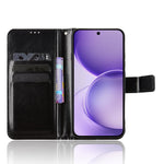 Oppo Reno16 FS 5G / Oppo Reno16 F 5G PU-lædercover med rem, Crazy Horse-tekstur, sammenfoldeligt mobilcover