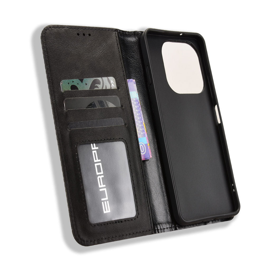 For Huawei Enjoy 90 / Huawei Enjoy 90 Plus / Huawei nova Y74 4G Leather Case Wallet Stand Retro Texture Phone Cover