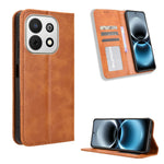 For Huawei Enjoy 90 / Huawei Enjoy 90 Plus / Huawei nova Y74 4G Leather Case Wallet Stand Retro Texture Phone Cover