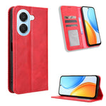 For Honor Play 80 Plus 5G / Honor X7e 4G Leather Case Wallet Stand Retro Texture Phone Cover