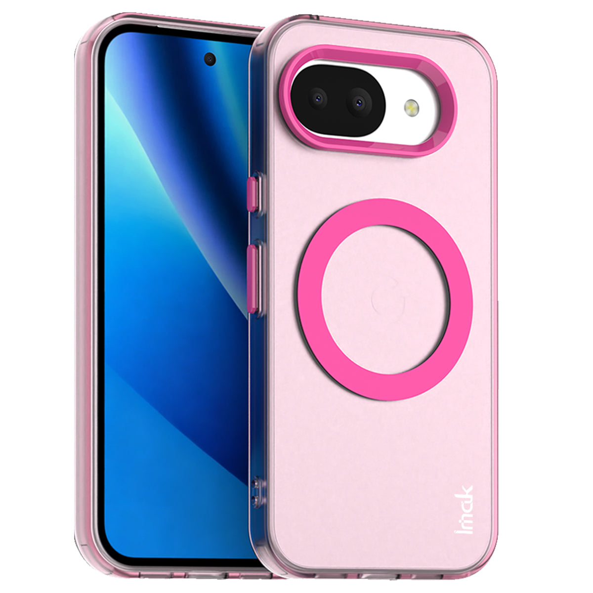 IMAK for Google Pixel 10a Magnetic Case Candy Color Anti Drop TPU + PET Back Cover