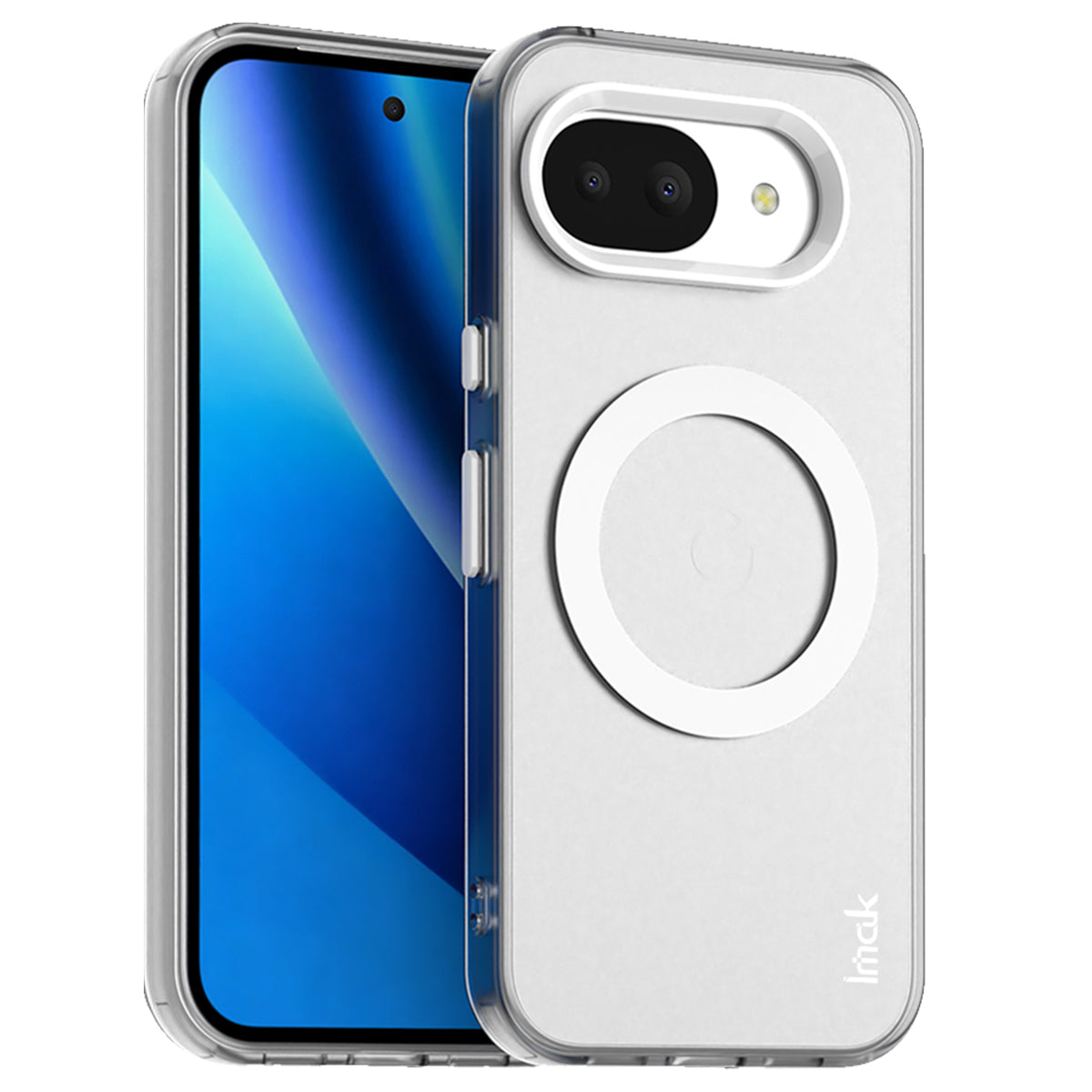 IMAK for Google Pixel 10a Magnetic Case Candy Color Anti Drop TPU + PET Back Cover