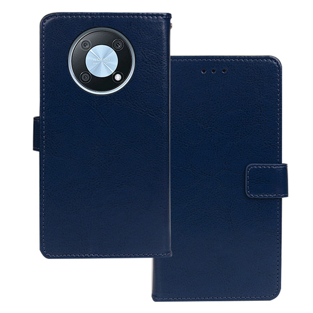 IDEWEI För Huawei Nova Y90 4G Crazy Horse Texture Plånboksfodral PU-läder Reptåligt fodral