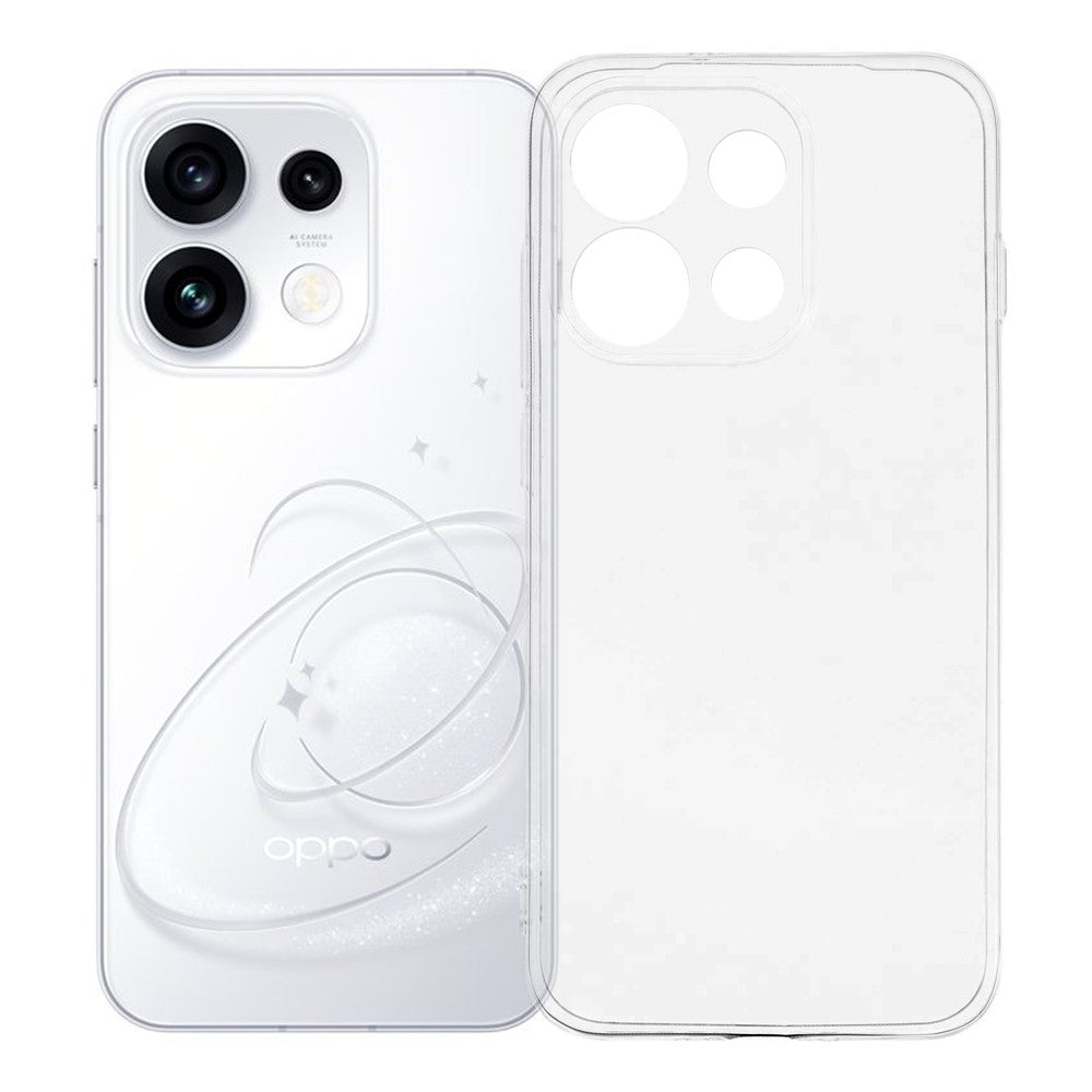 For Oppo Reno16 5G (Global) Back Cover Ultra Thin Flexible TPU Clear Phone Case