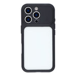 For iPhone 16 Pro Max Case Large Window TPU + PC Rubberized Phone Cover with Wrist Strap