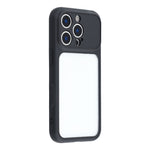 For iPhone 16 Pro Max Case Large Window TPU + PC Rubberized Phone Cover with Wrist Strap