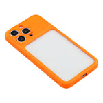 For iPhone 15 Pro Max Case Large Window TPU + PC Rubberized Phone Cover with Wrist Strap