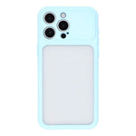 For iPhone 15 Pro Case Large Window TPU + PC Rubberized Phone Cover with Wrist Strap