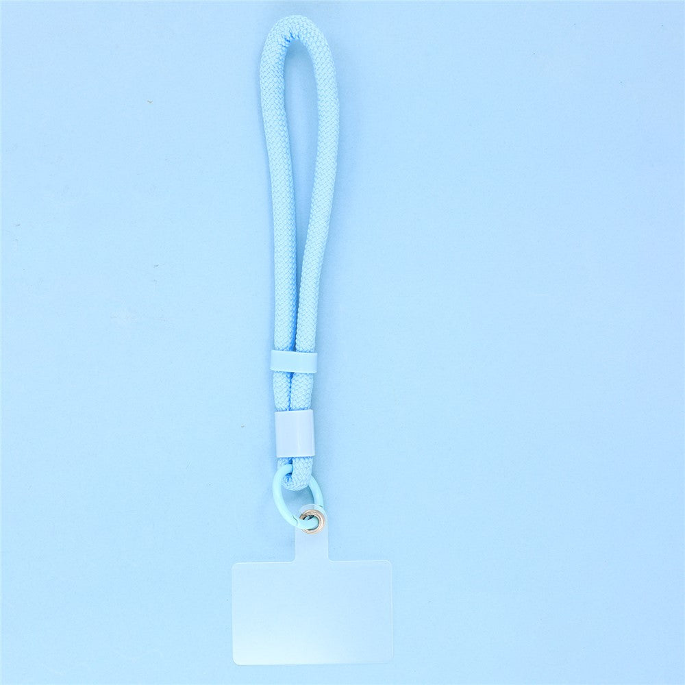 For iPhone 15 Pro Case Large Window TPU + PC Rubberized Phone Cover with Wrist Strap