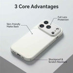 For iPhone 17 Pro Case PU Leather + PC + TPU Gradient Anti-fingerprint Matte Back Cover
