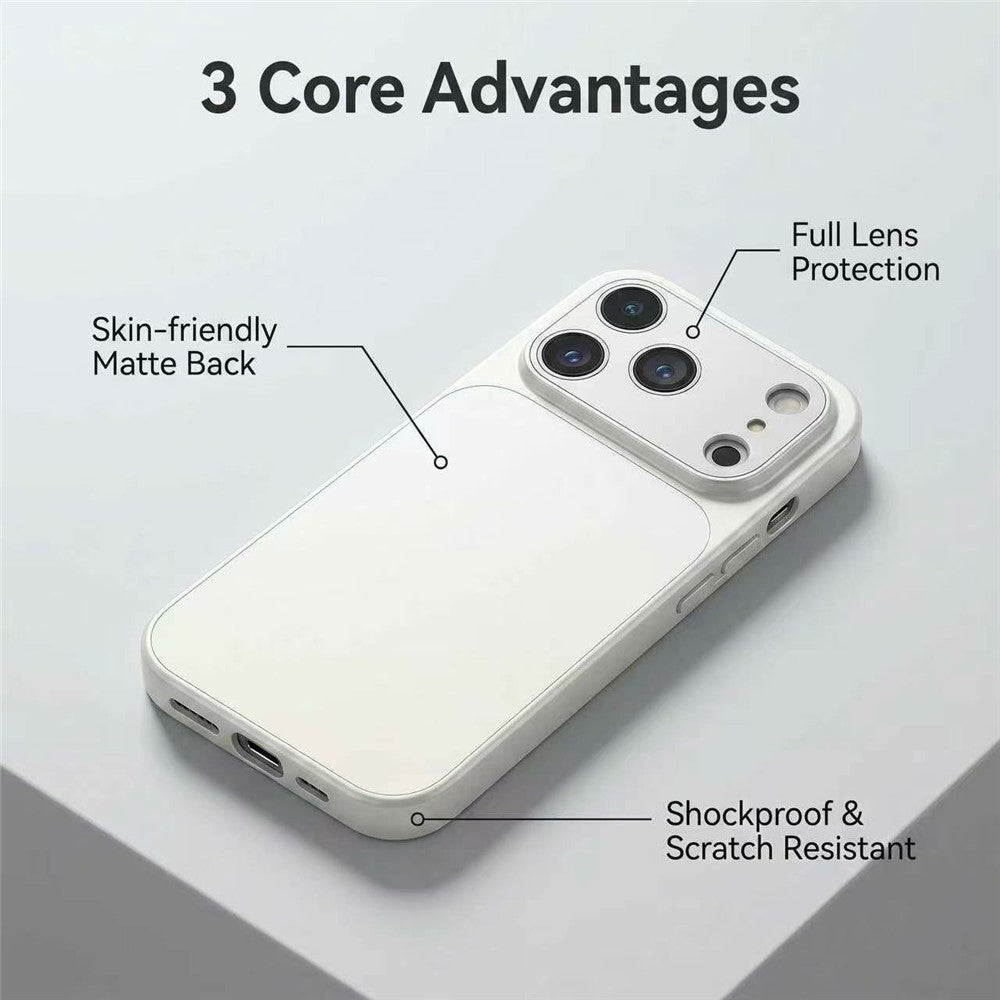 For iPhone 17 Pro Case PU Leather + PC + TPU Gradient Anti-fingerprint Matte Back Cover