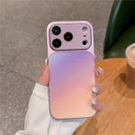 For iPhone 17 Pro Case PU Leather + PC + TPU Gradient Anti-fingerprint Matte Back Cover