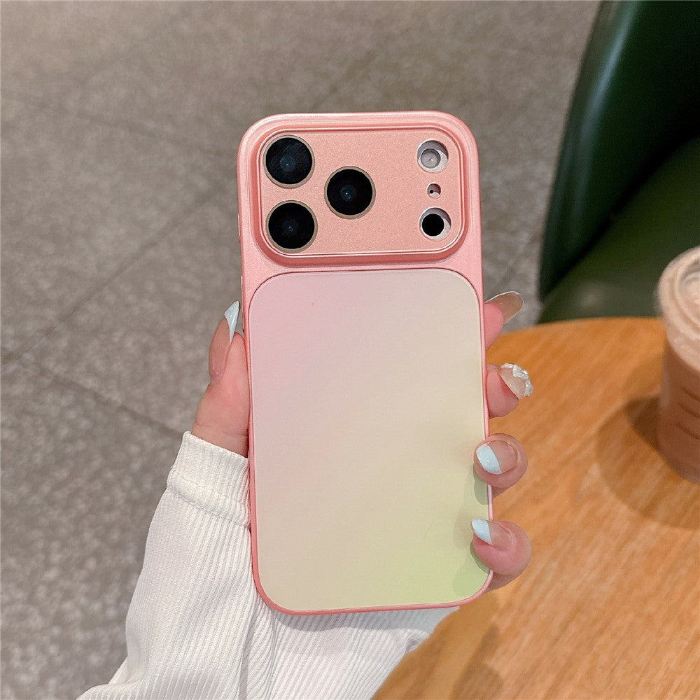 For iPhone 17 Pro Max Case PU Leather + PC + TPU Gradient Anti-fingerprint Matte Back Cover