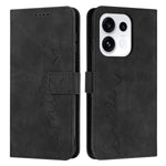 For Oppo Reno16 Pro 5G (Global) / Reno16 5G (Global) Stand Case PU Leather Phone Cover Imprinted Heart Pattern
